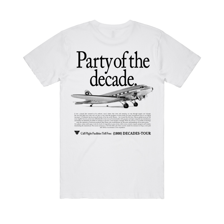 Party Of The Decade / White T-Shirt