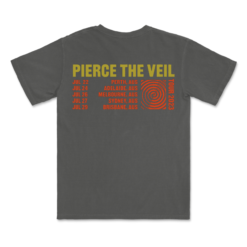 Pierce The Veil / Conjoined Tour Dates Grey T-Shirt
