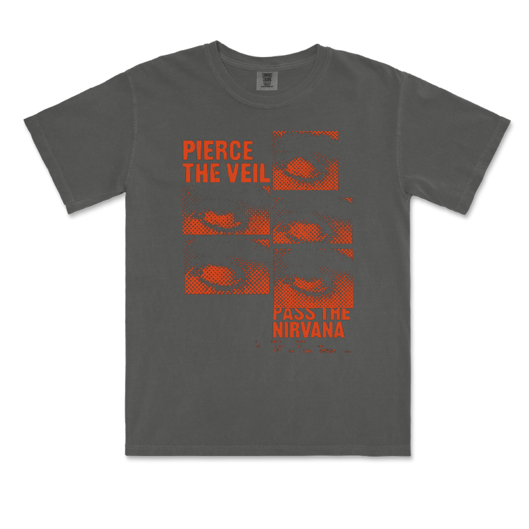 Pierce The Veil / Red Eye Roll Grey T-Shirt