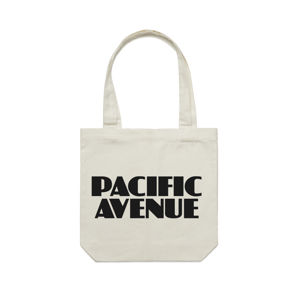 Pacific Avenue / Logo Cream Tote