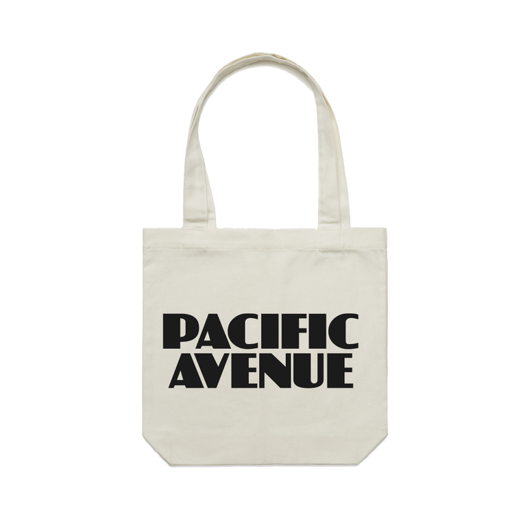 Pacific Avenue / Logo Cream Tote