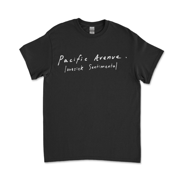 Pacific Avenue / Lovesick Sentimental Black T-Shirt