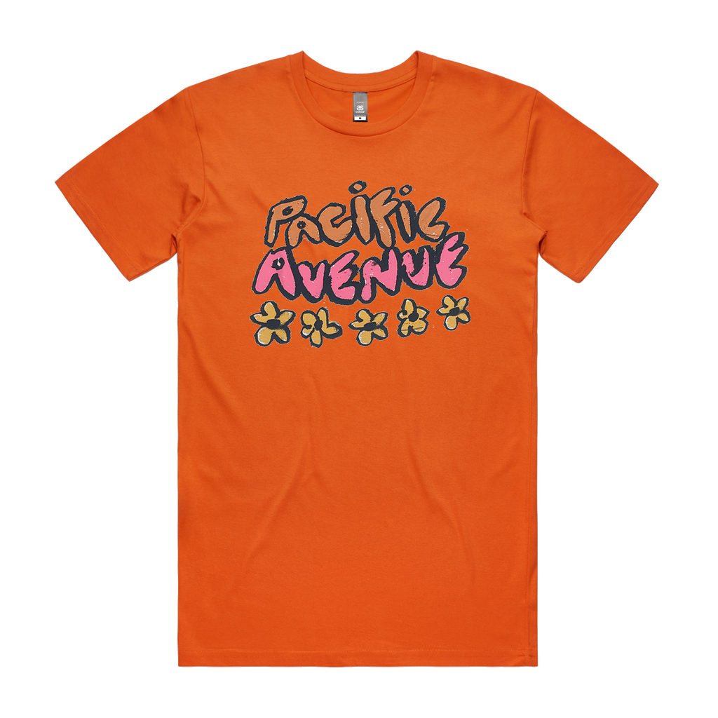 Pacific Avenue / Crayon Logo T-Shirt in Orange