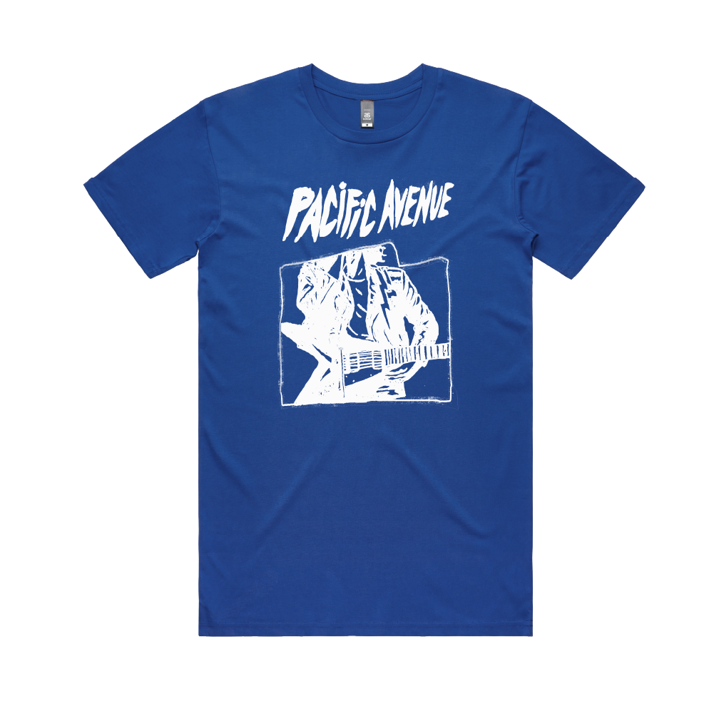 Pacific Avenue / Guitar Blue T-Shirt