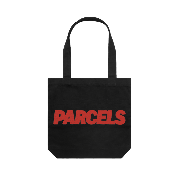 Parcels / Loved Black Tote Bag