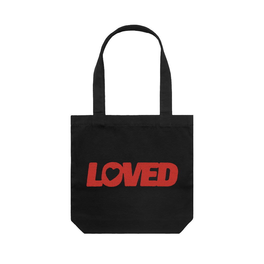 Parcels / Loved Black Tote Bag