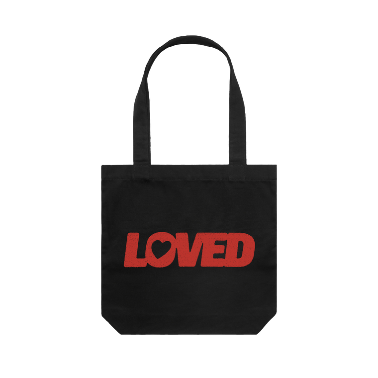 Parcels / Loved Black Tote Bag