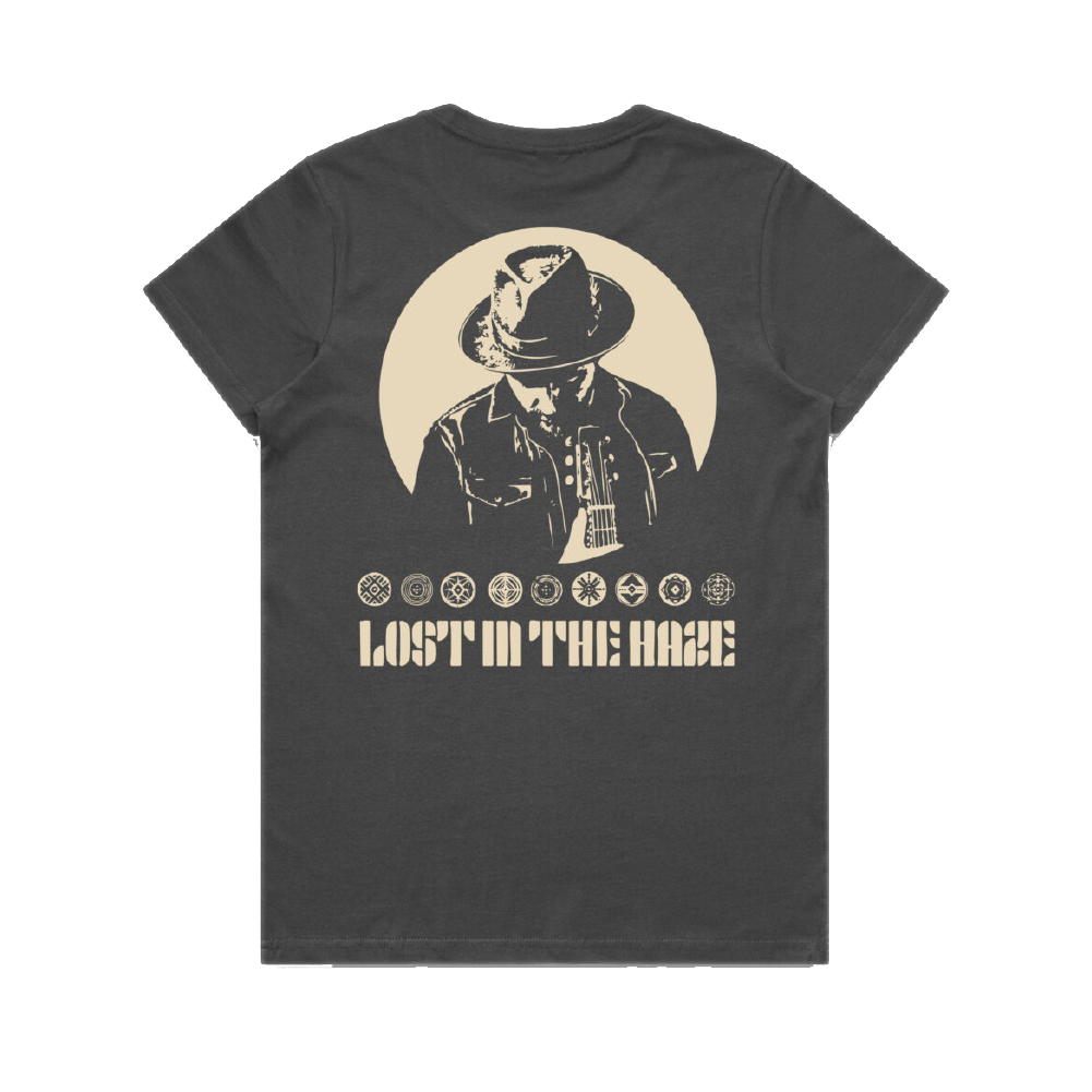 Pat Tierney / Lost In Haze Charcoal Women's Cut T-Shirt