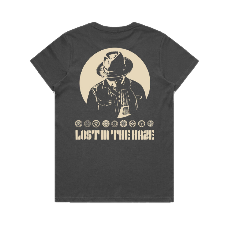 Pat Tierney / Lost In Haze Charcoal Women's Cut T-Shirt