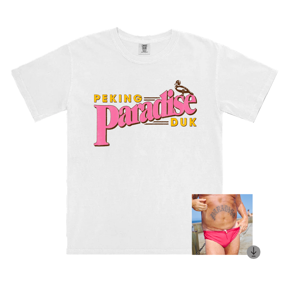 Peking Duk / Paradise White T-Shirt & Digital Download ***PRE-ORDER***