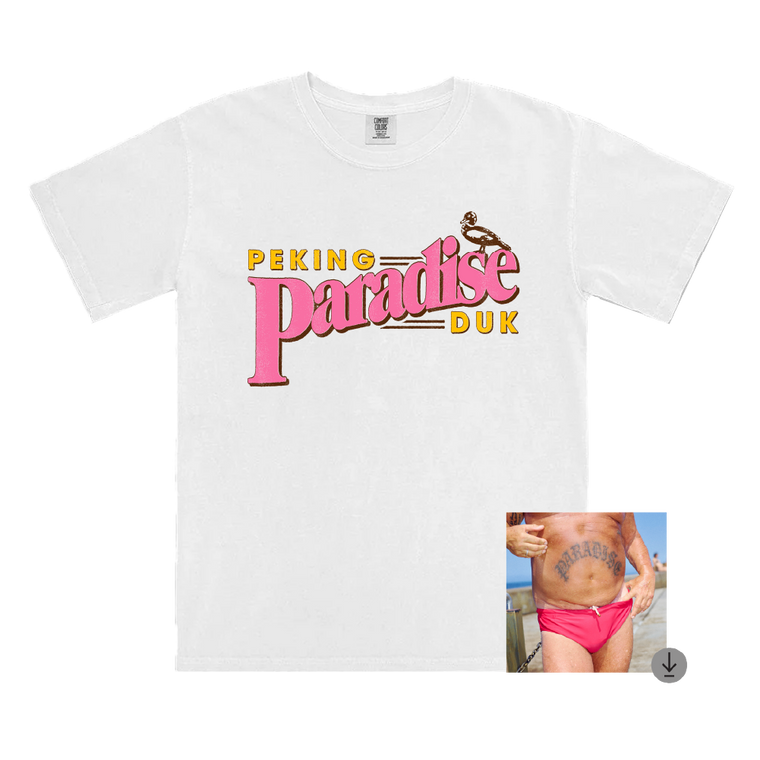 Peking Duk / Paradise White T-Shirt & Digital Download ***PRE-ORDER***