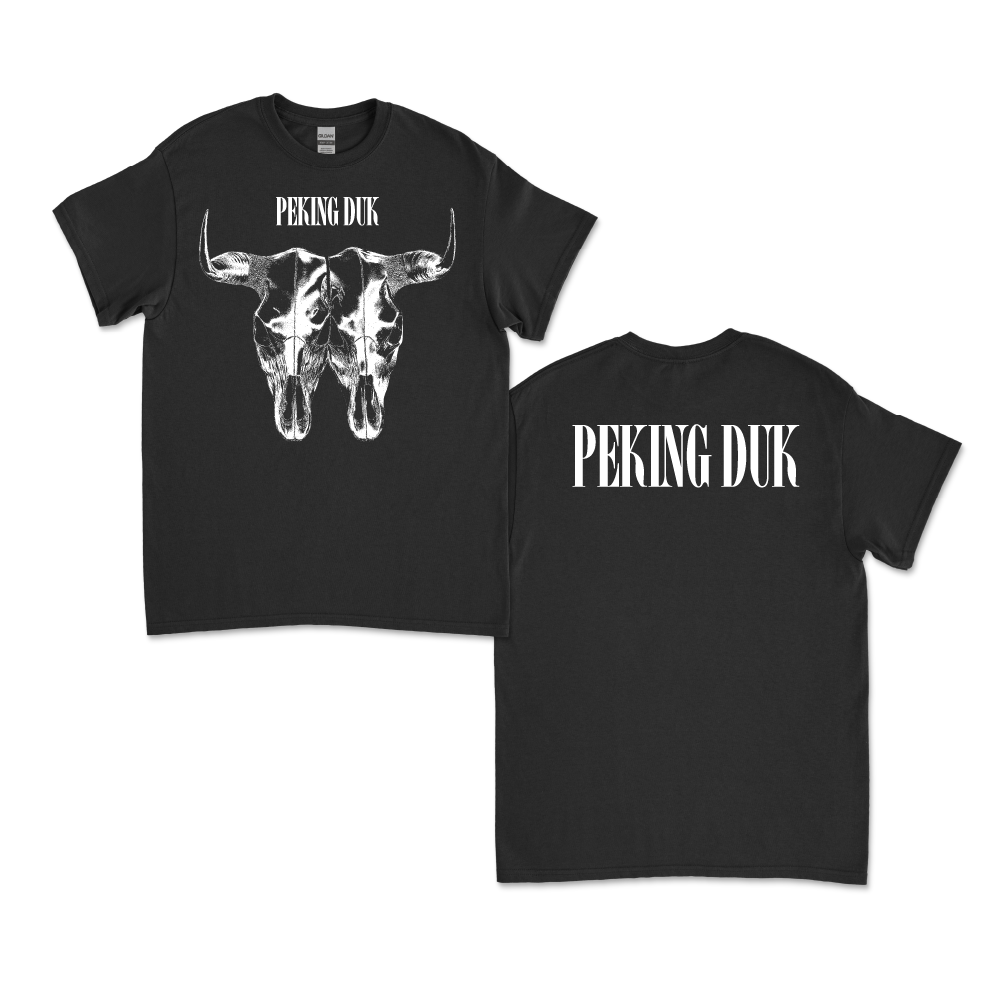 Peking Duk / Skull Black T-Shirt