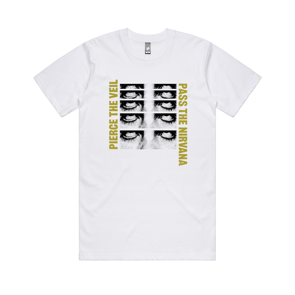 Pierce The Veil / Eye Roller White T-Shirt