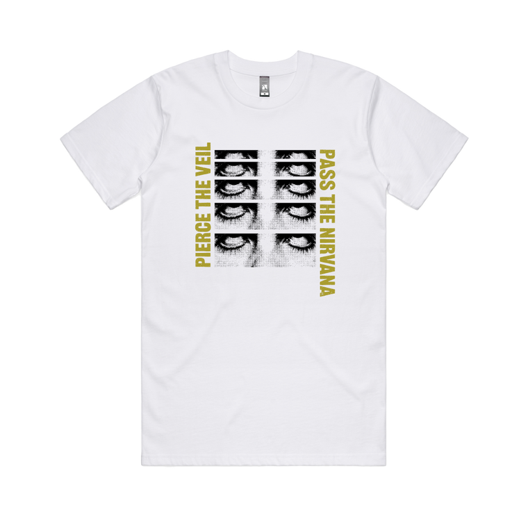 Pierce The Veil / Eye Roller White T-Shirt