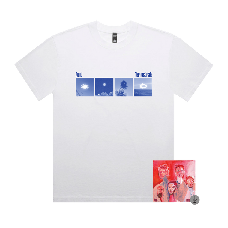 Pond / Terrestrials White T-Shirt & Digital Download ***PRE-ORDER***