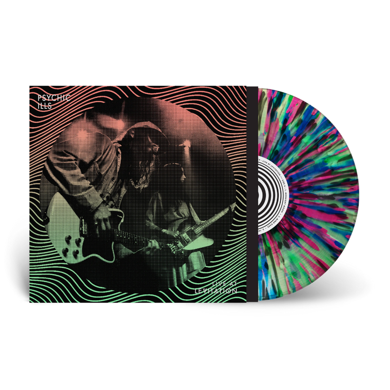 Psychic Ills / Live At Levitation (Fuzz Club Edition) LP Clear with Black, Hot Pink, & Blue Splatter Vinyl