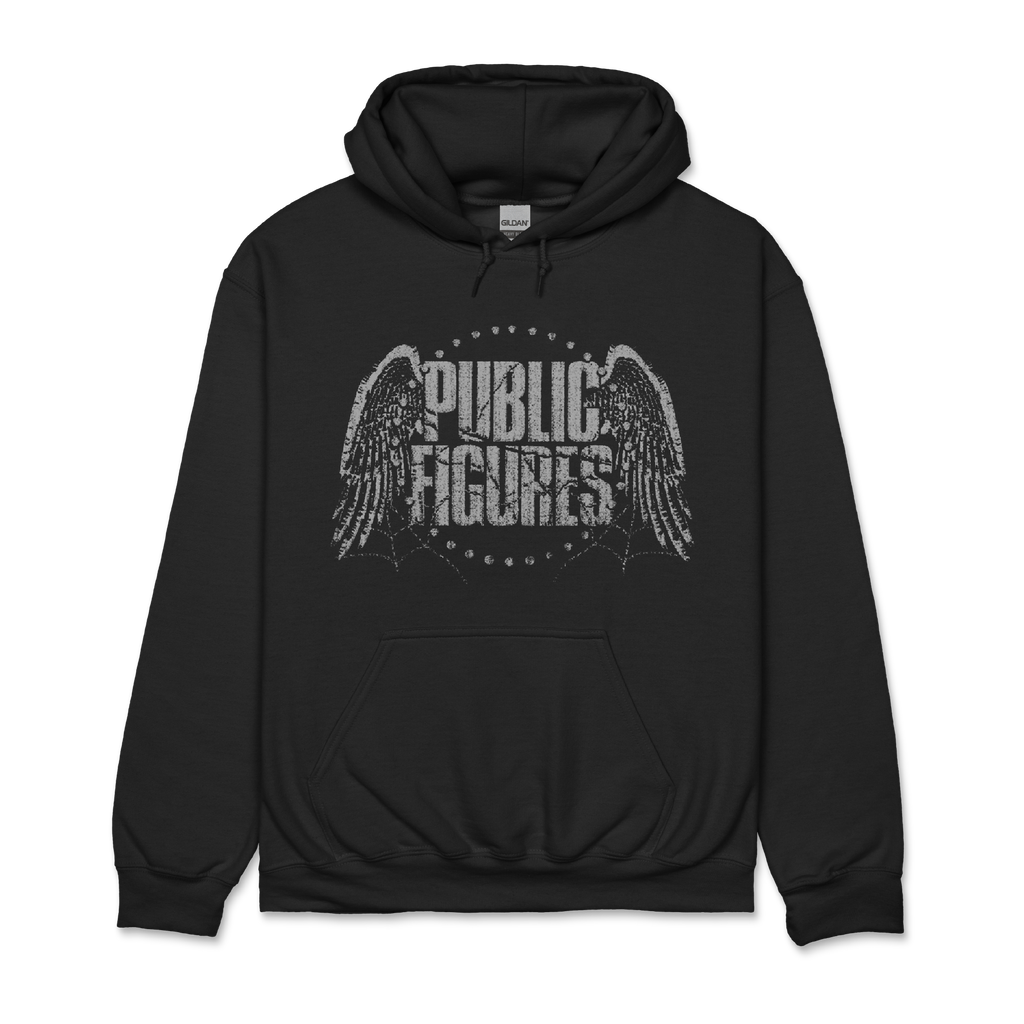 Public Figures / Wings Black Hoodie