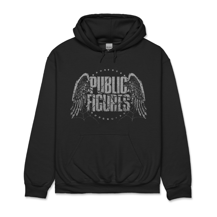 Public Figures / Wings Black Hoodie