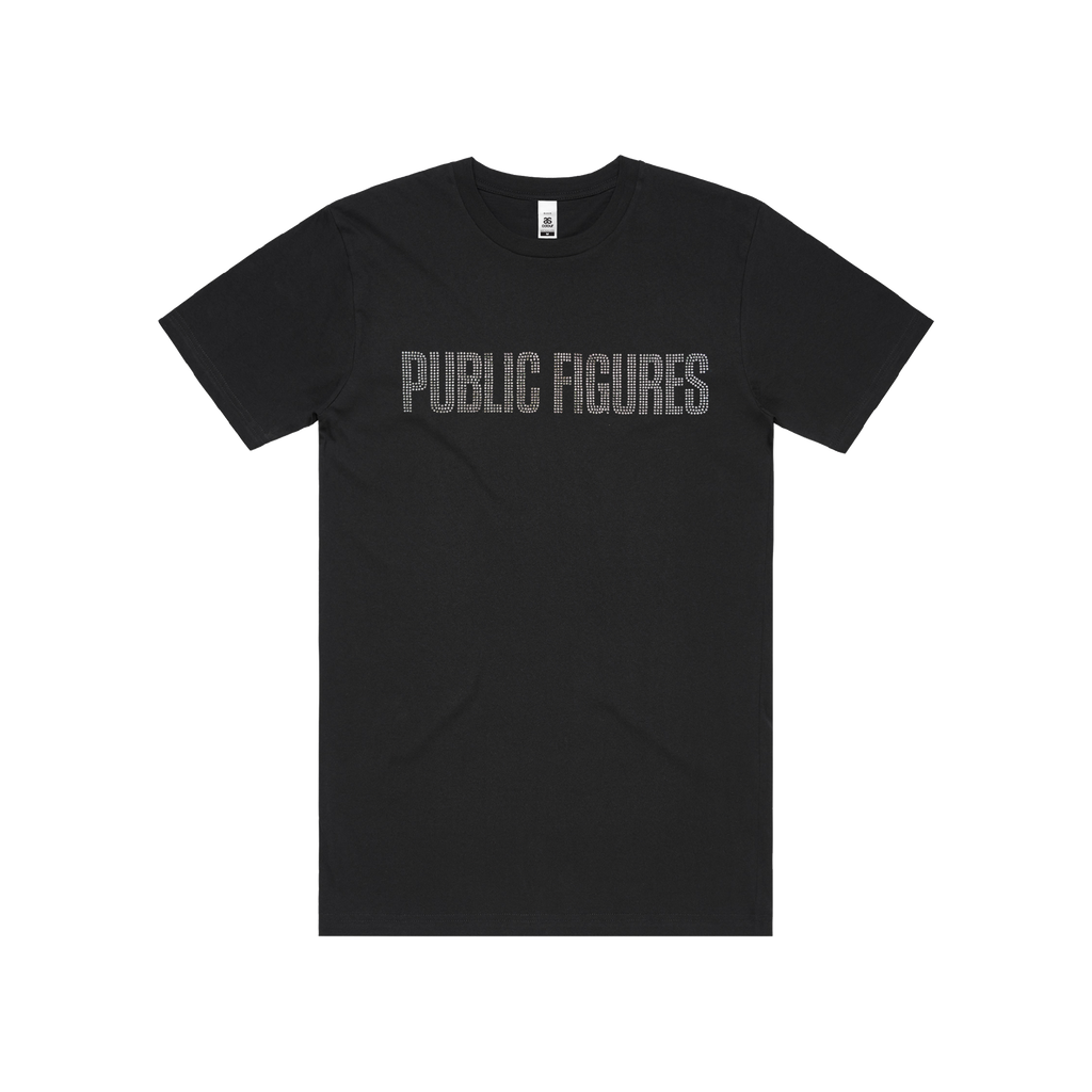 Public Figures / Bedazzled Black Tee