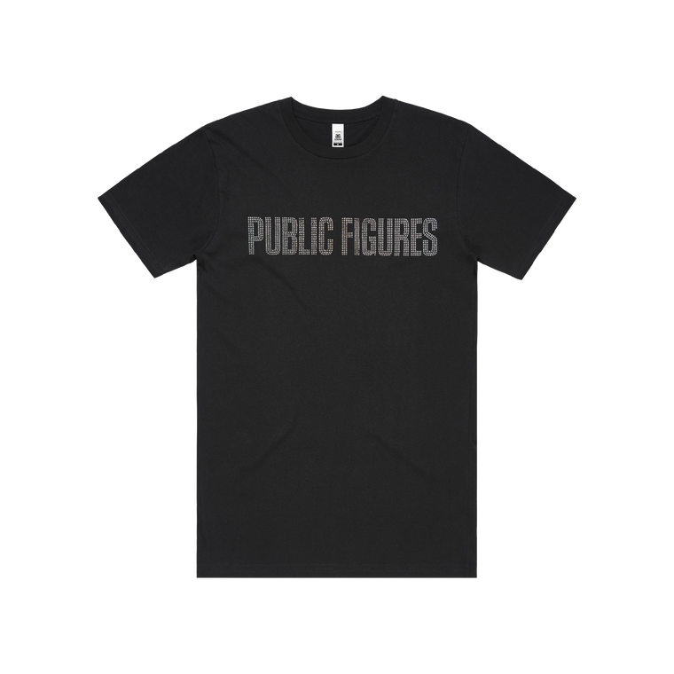 Public Figures / Bedazzled Black Tee