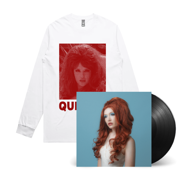Queenie / Pleasance LP Black Vinyl & White Longsleeve Bundle ***PREORDER***
