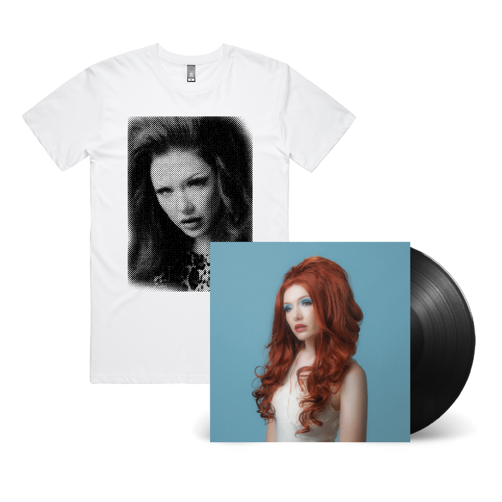 Queenie / Pleasance LP Black Vinyl & White T-Shirt Bundle ***PREORDER***