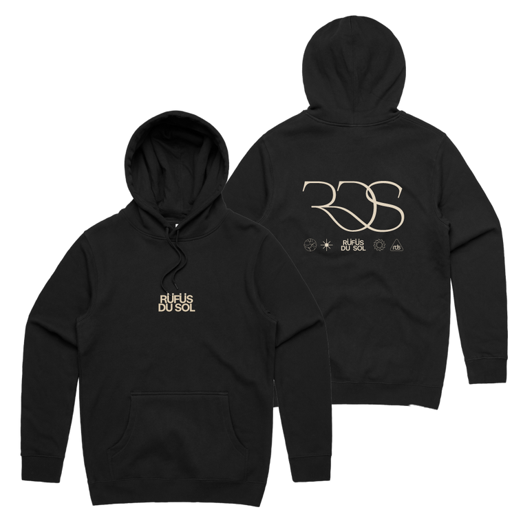 RÜFÜS  DU SOL / RDS Logo Black Hoodie