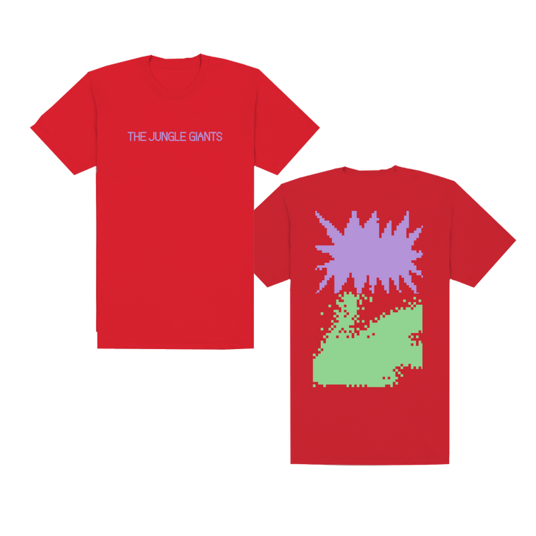The Jungle Giants / Red Oversized Print Tee