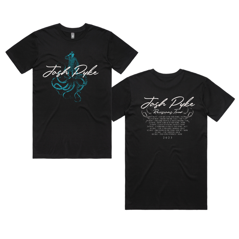 Josh Pyke / Revisions Tour Black T-Shirt