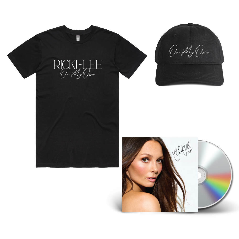 Ricki-Lee / 'On My Own' Signed CD, T-Shirt & Cap Bundle