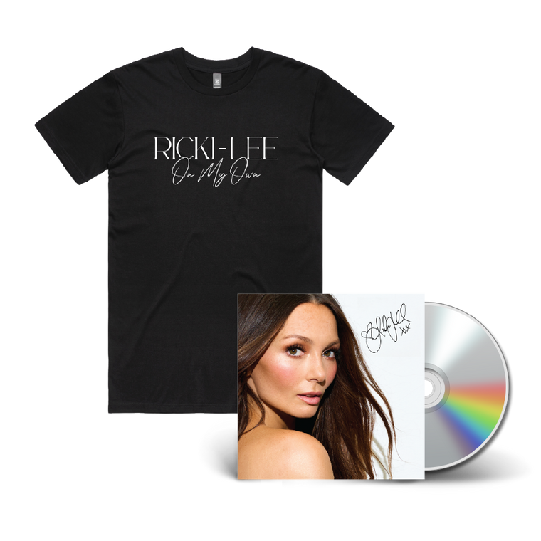 Ricki-Lee / 'On My Own' Signed CD  & T-Shirt Bundle