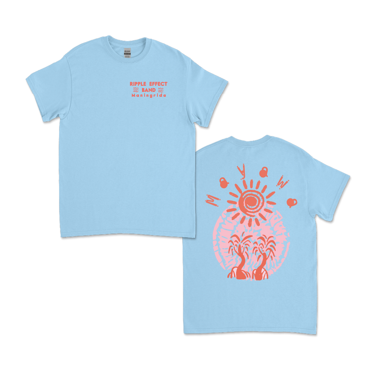 Ripple Effect Band / Maningrida Light Blue T-Shirt