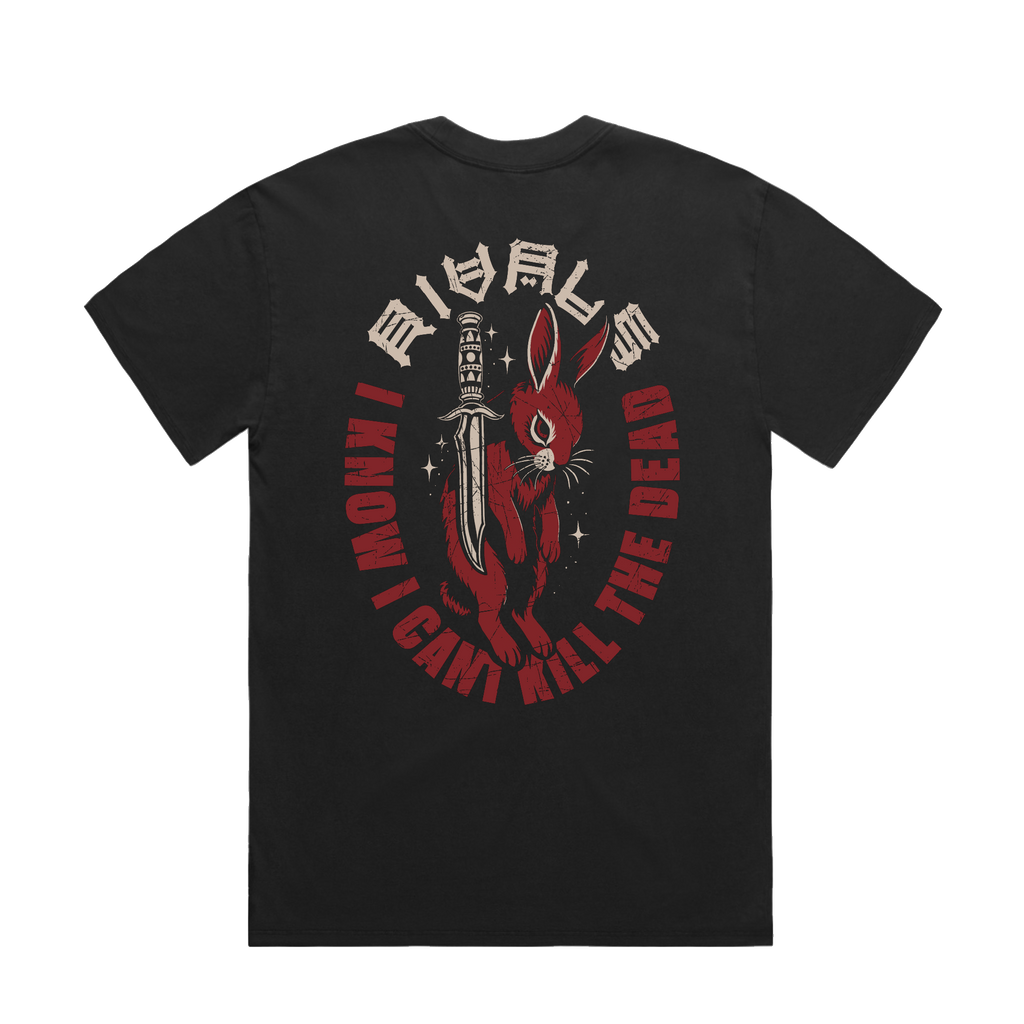 RIVALS / Tattoo Rabbit Black T-Shirt