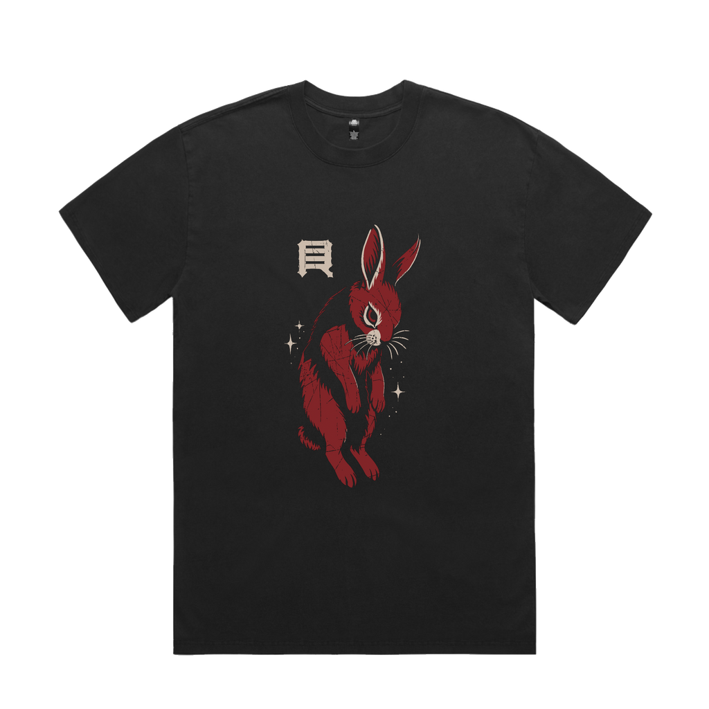 RIVALS / Tattoo Rabbit Black T-Shirt