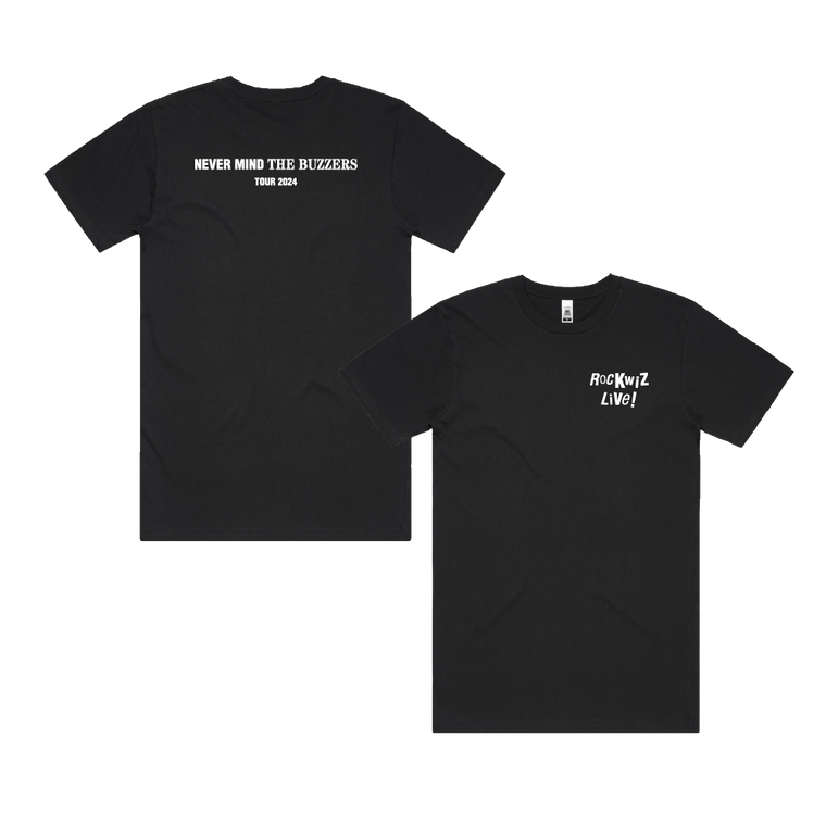 Rockwiz / WO's Simple Logo Black T-Shirt