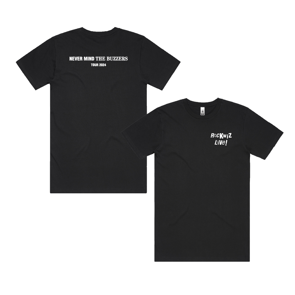 Rockwiz / Simple Logo Black T-Shirt