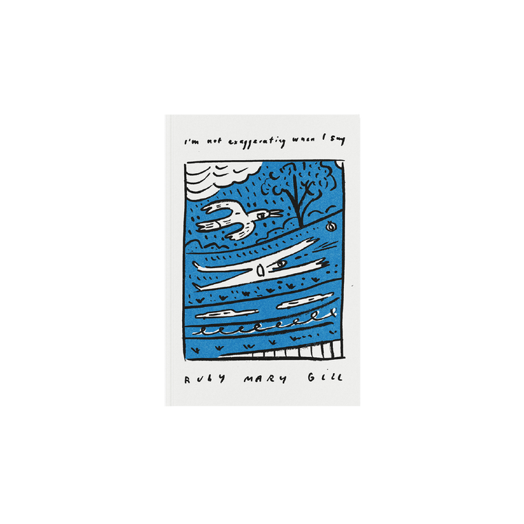 Ruby Gill / Poetry Book “I’m not exaggerating when I say” / Blue