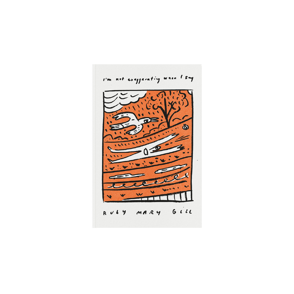 Ruby Gill / Poetry Book “I’m not exaggerating when I say” / Orange ***PRE-ORDER***