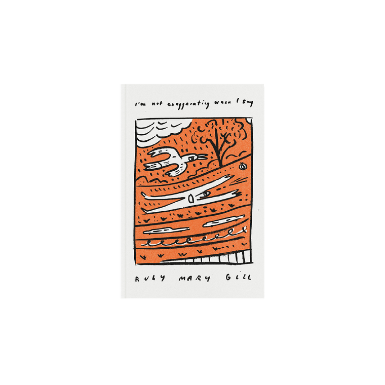 Ruby Gill / Poetry Book “I’m not exaggerating when I say” / Orange ***PRE-ORDER***