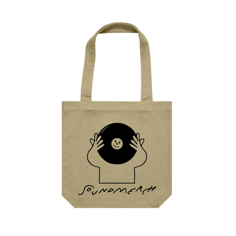 Record Head / Khaki Tote