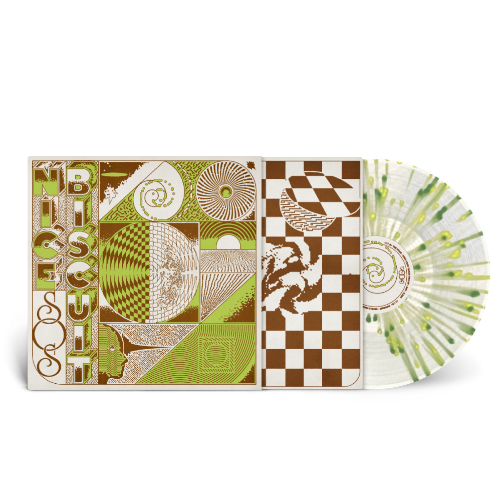 Nice Biscuit / SOS LP Clear Vinyl With Green and Yellow Splatter Vinyl