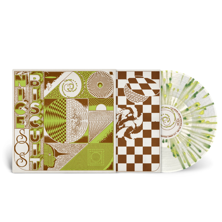 Nice Biscuit / SOS LP Clear Vinyl With Green and Yellow Splatter Vinyl