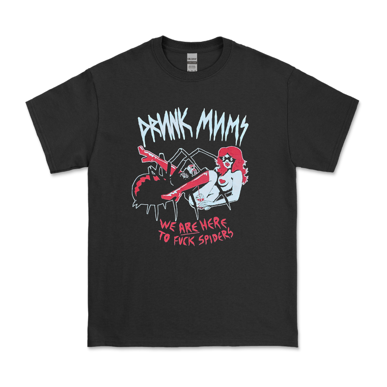Drunk Mums / Old Spiders Logo Black T-Shirt