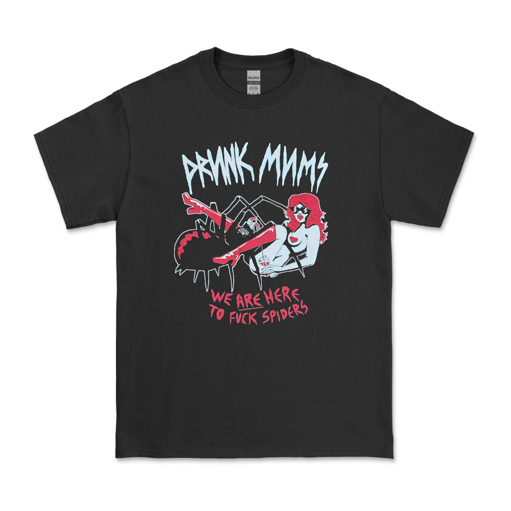 Drunk Mums / Spiders Black T-Shirt