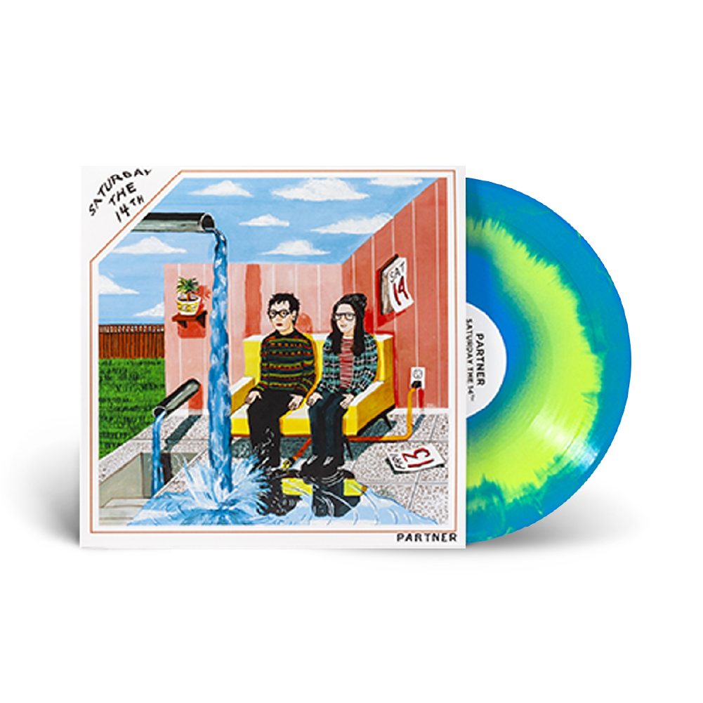 Partner / Saturday the 14th LP Cyan Blue & Easter Egg Yellow Vinyl