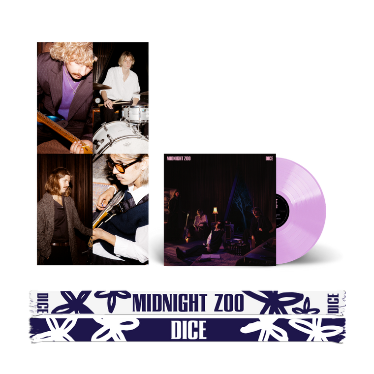 DICE / Midnight Zoo LP Clear Pink Vinyl & Scarf Bundle