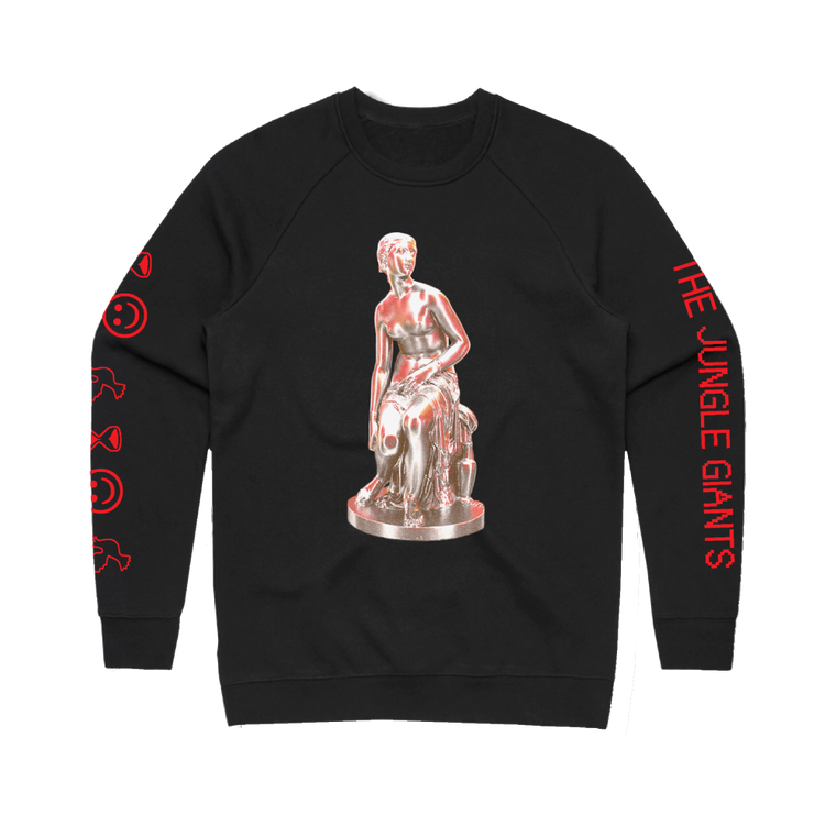 The Jungle Giants / Sending Me UR Loving Statue Black Crewneck