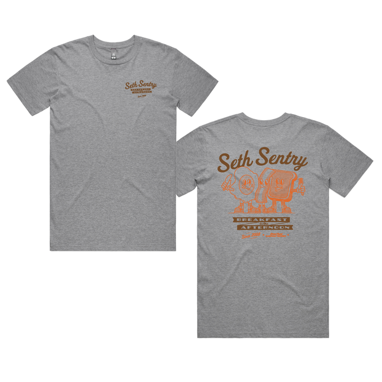 Seth Sentry / Egg & Bacon Grey Marle T-Shirt