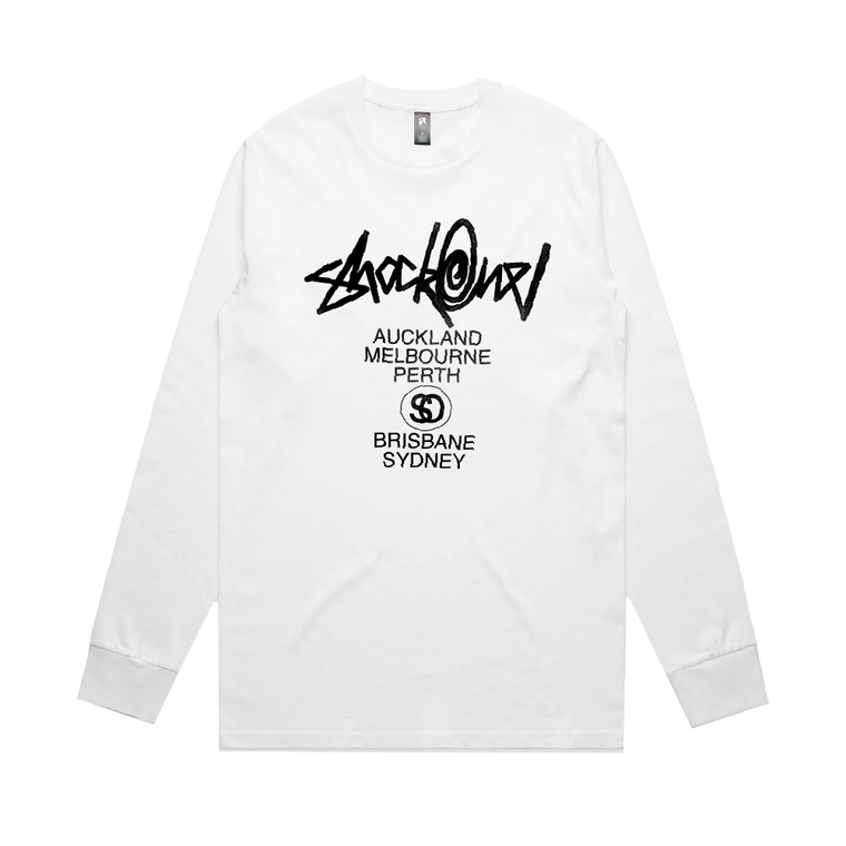 ShockOne / Tour White Longsleeve T-Shirt