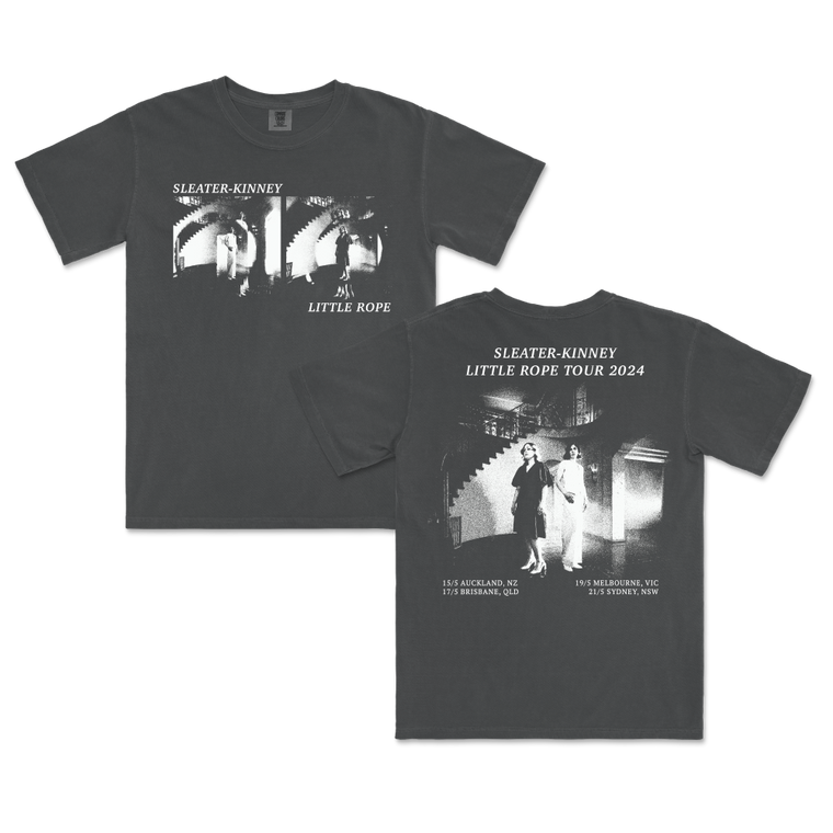 Sleater-Kinney / Little Rope Charcoal Tour Tee